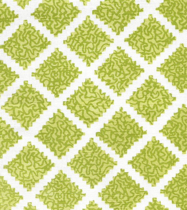 Shanghai, Pistachios on White Wallcoverings | Quadrille