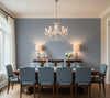 Placido Pleated Grasscloth | Phillipe Romano - dining room room setting