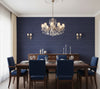 Placido Pleated Grasscloth | Phillipe Romano - dining room room setting