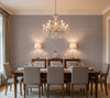 Placido Pleated Grasscloth | Phillipe Romano - dining room room setting