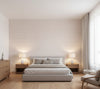 Placido Pleated Grasscloth | Phillipe Romano - bedroom room setting