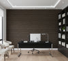 Placido Pleated Grasscloth | Phillipe Romano - office room setting