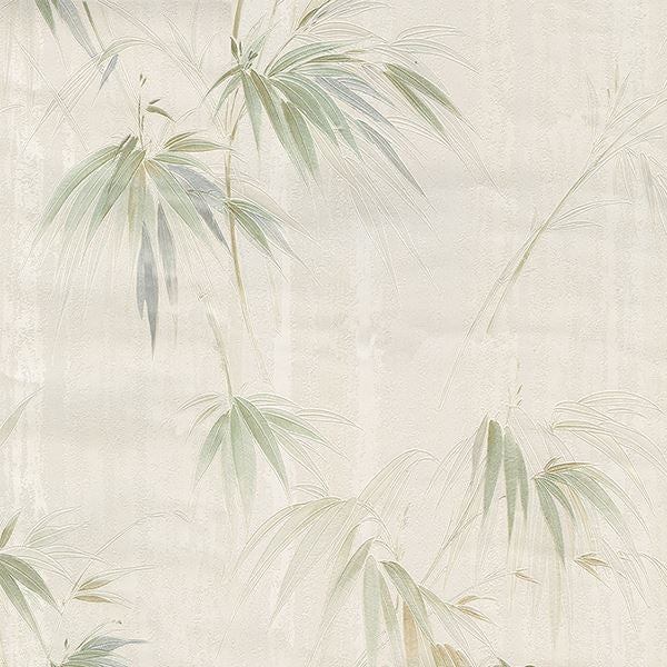 Poales Cream Bamboo Wallcovering | Jeffrey Stevens