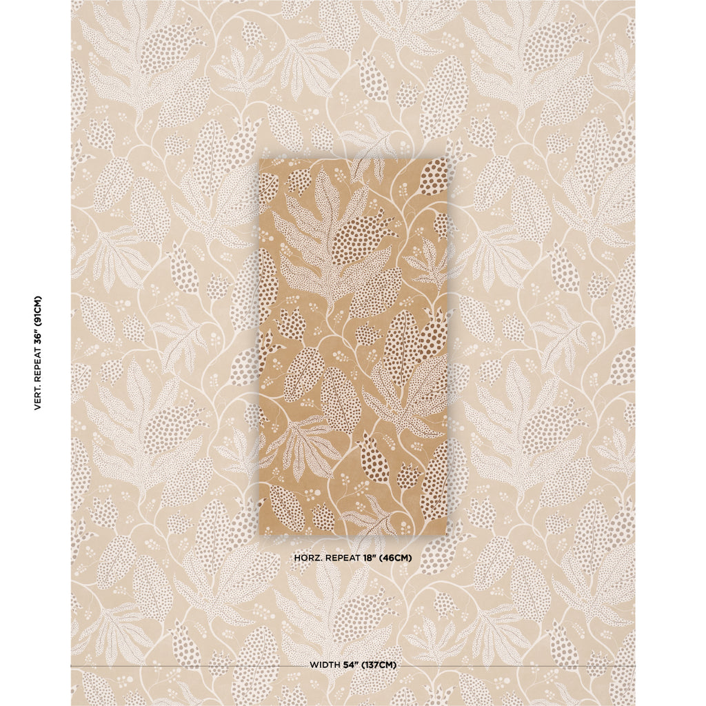 Polka Dot Jungle CARAMEL | Schumacher - Image 4