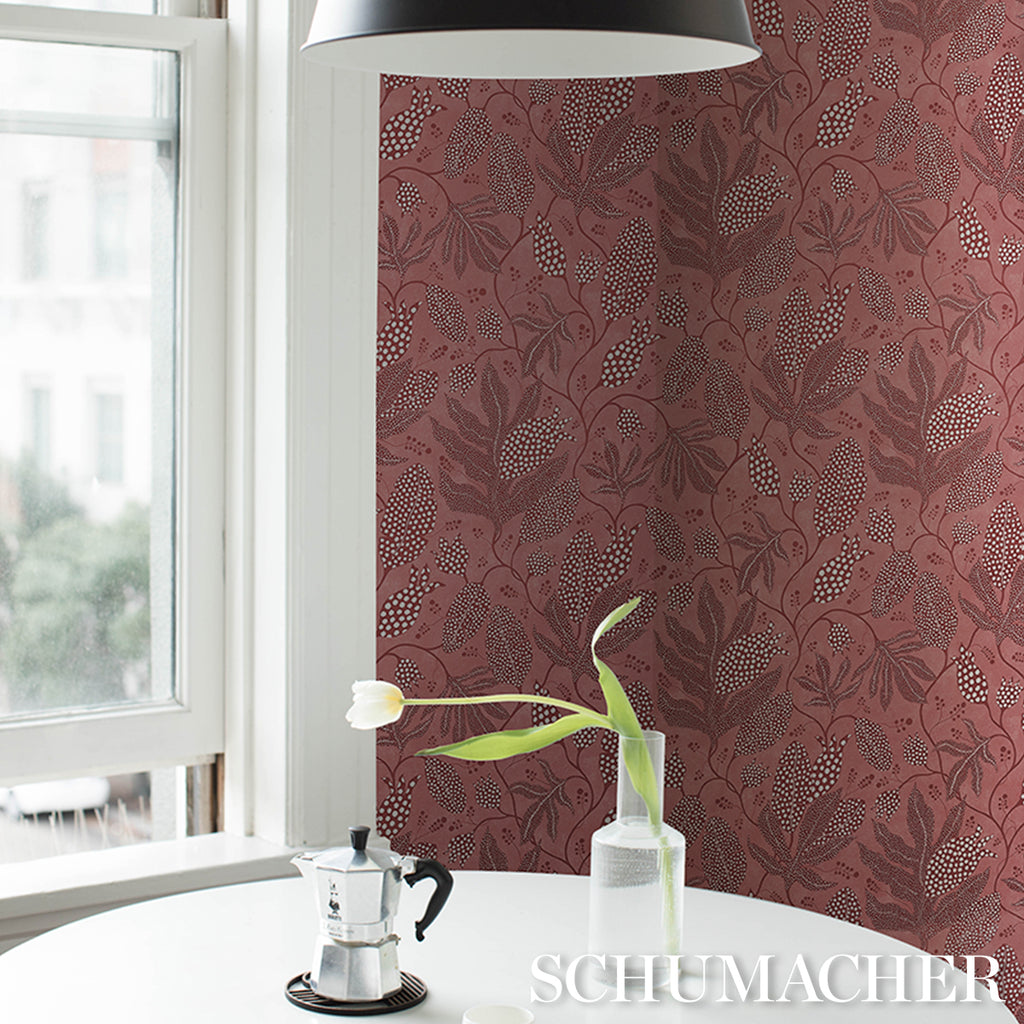 Polka Dot Jungle RASPBERRY | Schumacher - Image 10