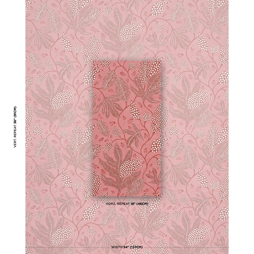 Polka Dot Jungle RASPBERRY | Schumacher - Image 4