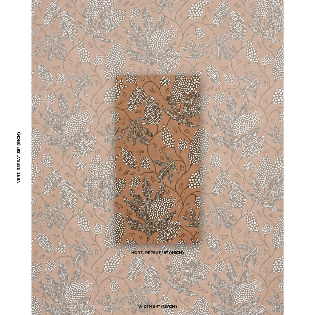 POLKA DOT JUNGLE TERRACOTTA | Schumacher - Image 4