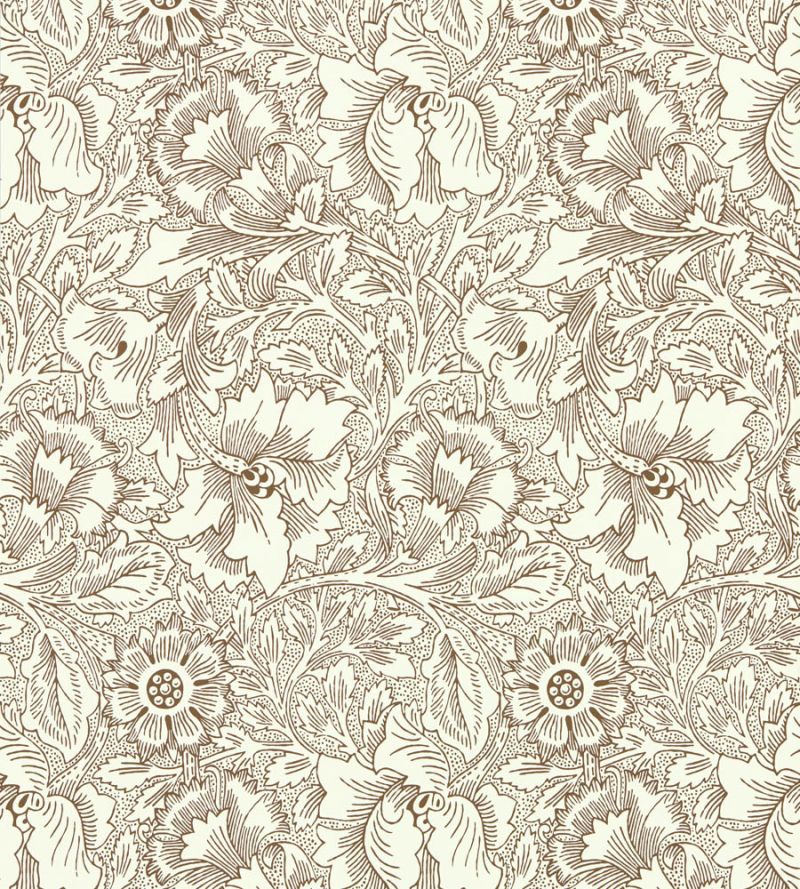 Poppy Wallpaper Cream  | William Morris