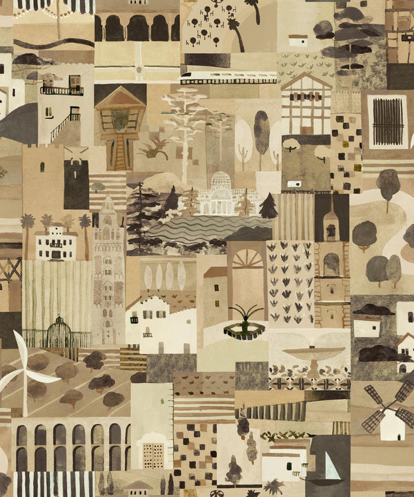 Postal Beige Wallcovering | Tres Tintas