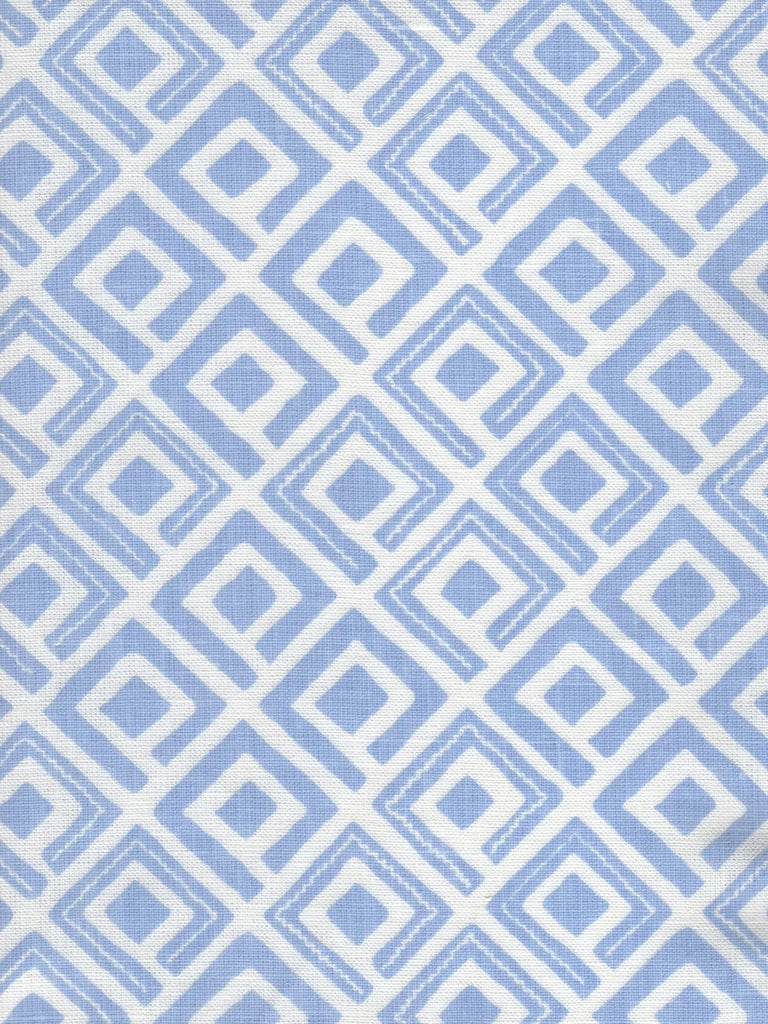 Powder Blue on White Linen