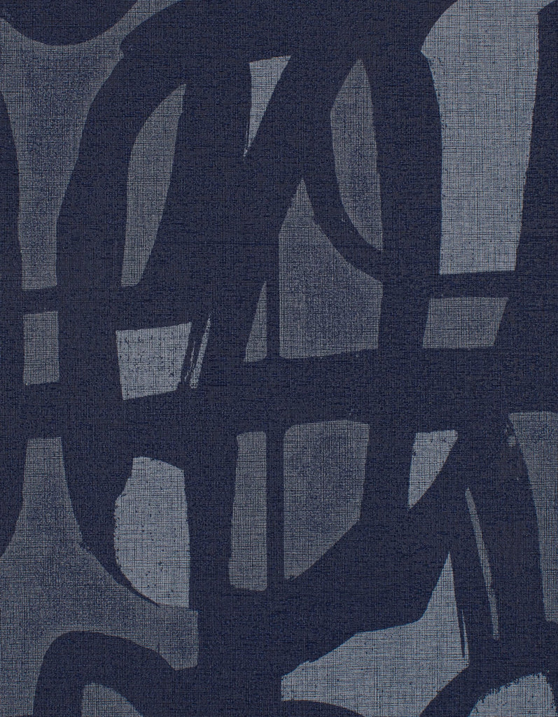 Prague Vox Sapphire Wallcovering | Phillipe Romano