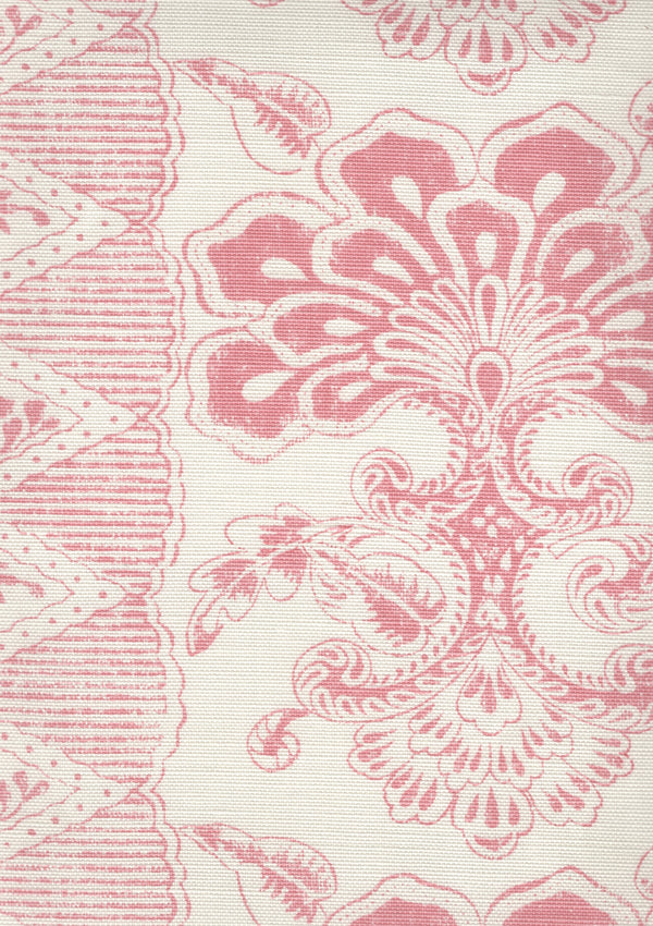 Chantilly Stripe, Pretty Pink on Tint Wallcoverings | Quadrille