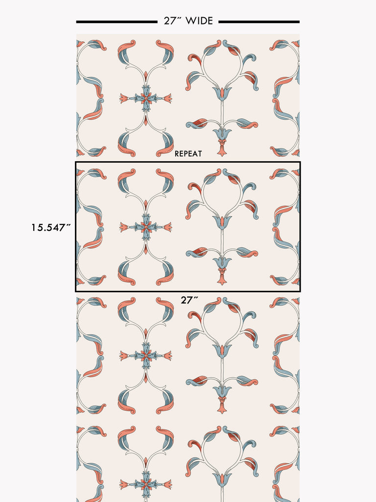 Grimaud Arabesques Wallcovering | FallingStar Studio