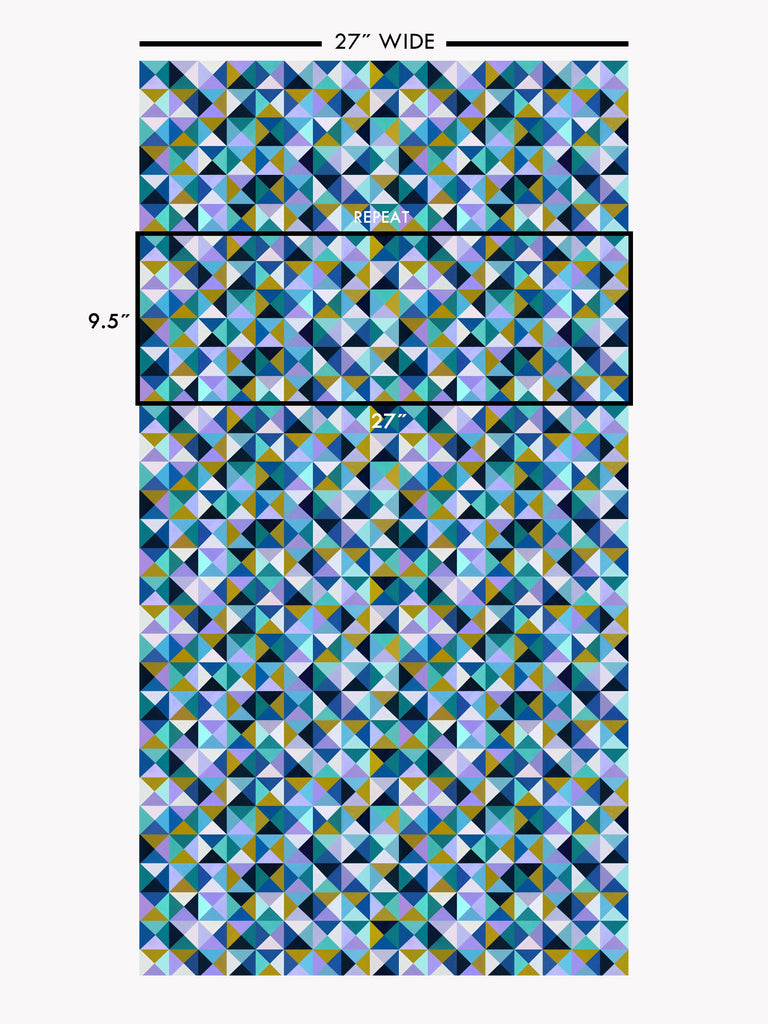Harlequin Cool Blue Wallcovering | FallingStar Studio