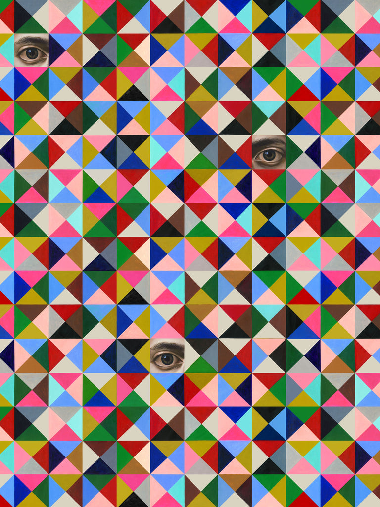 Harlequin Vibrance Peeking Wallcovering | FallingStar Studio
