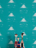 Raindrops Robin Wallcovering | FallingStar Studio