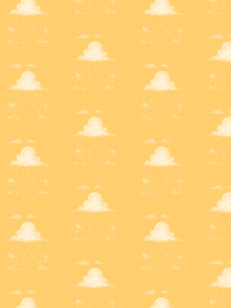 Raindrops Sun Wallcovering | FallingStar Studio
