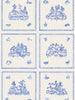Willow Large, Cobalt Wallcovering | FallingStar Studio