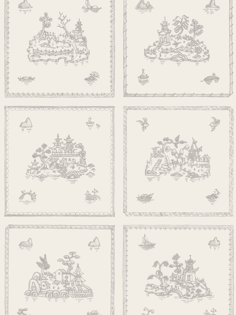 Willow Large, Mist Wallcovering | FallingStar Studio