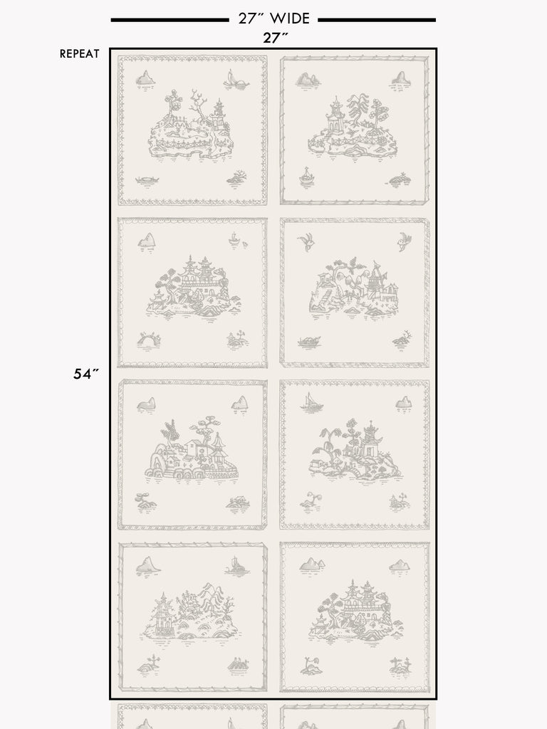 Willow Large, Mist Wallcovering | FallingStar Studio