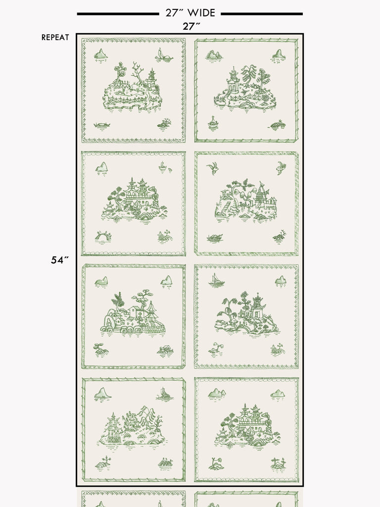 Willow Large, Moss Wallcovering | FallingStar Studio