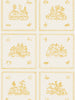 Willow Large, Ochre Wallcovering | FallingStar Studio