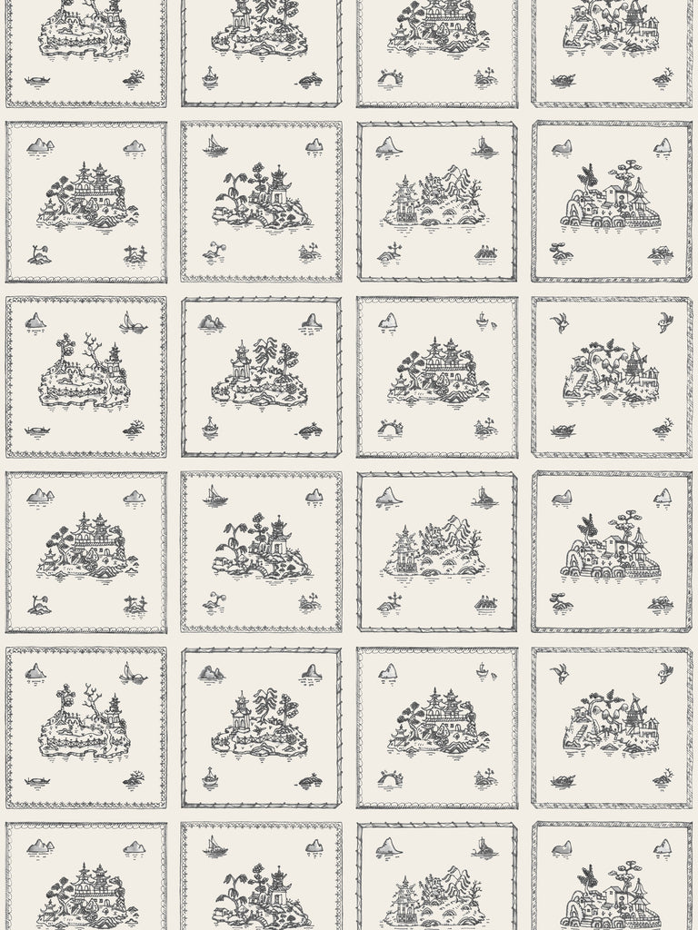 Willow Small, Charcoal Wallcovering | FallingStar Studio