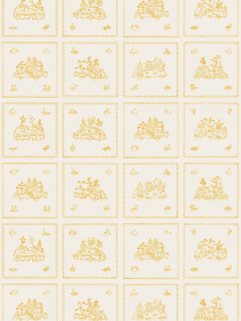 Willow Small, Ochre Wallcovering | FallingStar Studio