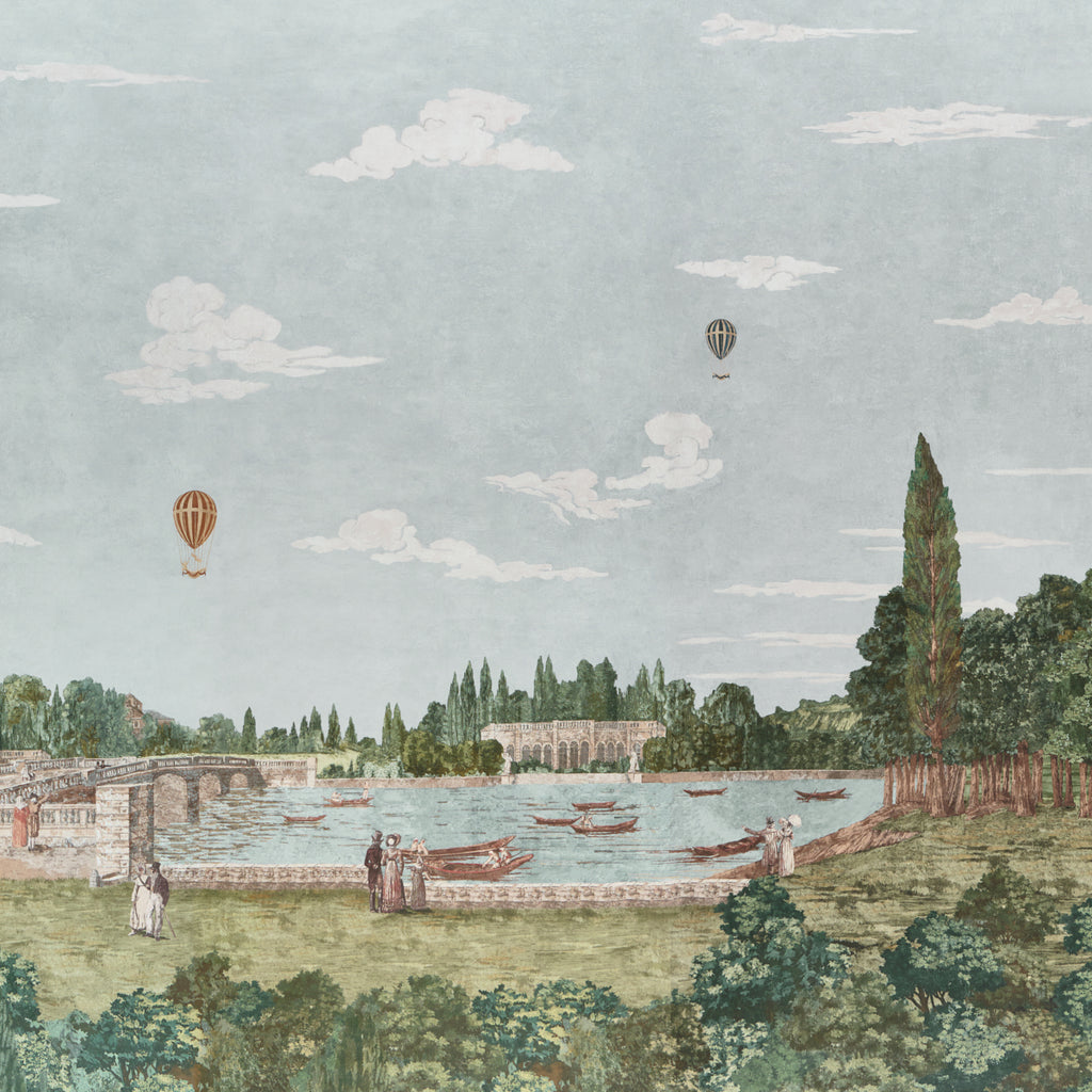 Promenade 4 Panel Set SKY | Schumacher - Image 6