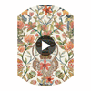 Protea Garden Silk Olvgrn&Tngrn/Wht | Cole & Son Circular Swatch | DW