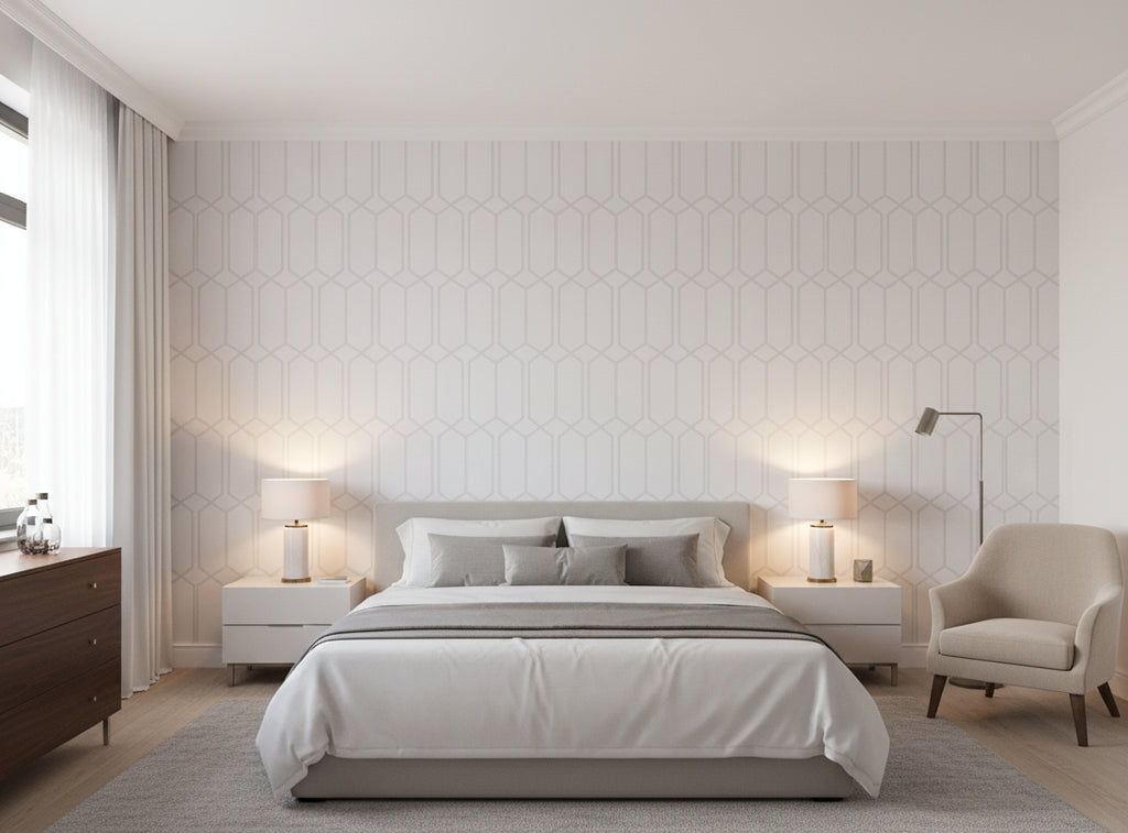 Provacetero Posa Wallcovering - bedroom room setting