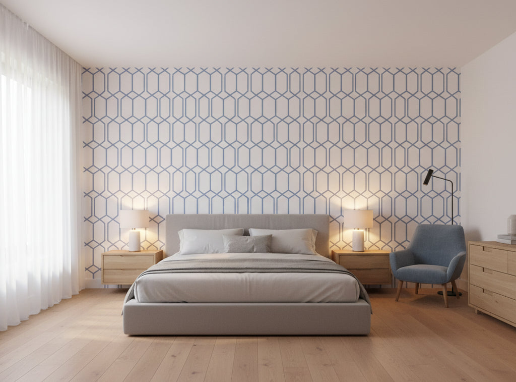 Provacetero Posa Wallcovering - bedroom room setting
