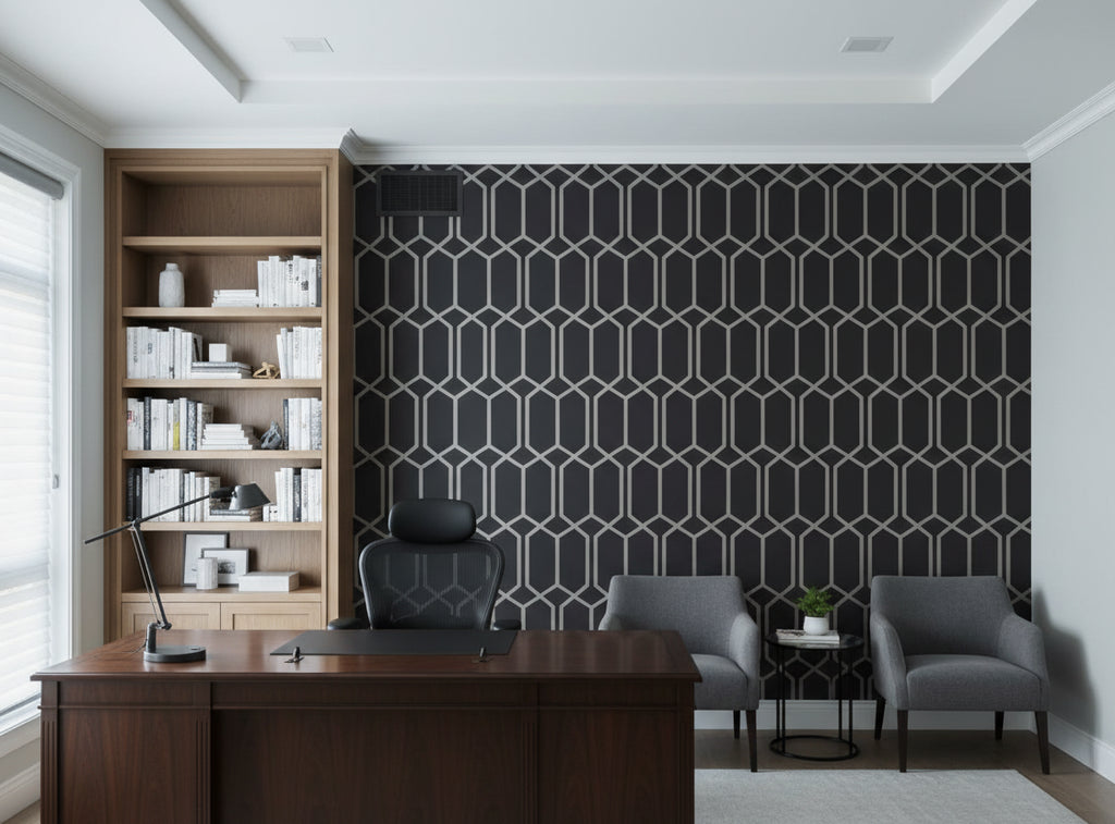 Provacetero Posa Wallcovering - office room setting