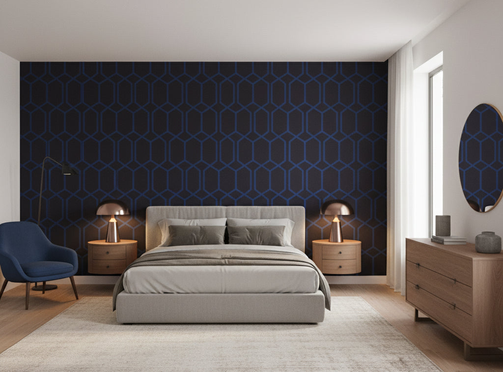 Provacetero Posa Wallcovering - bedroom room setting