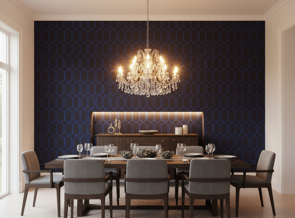 Provacetero Posa Wallcovering - dining room room setting