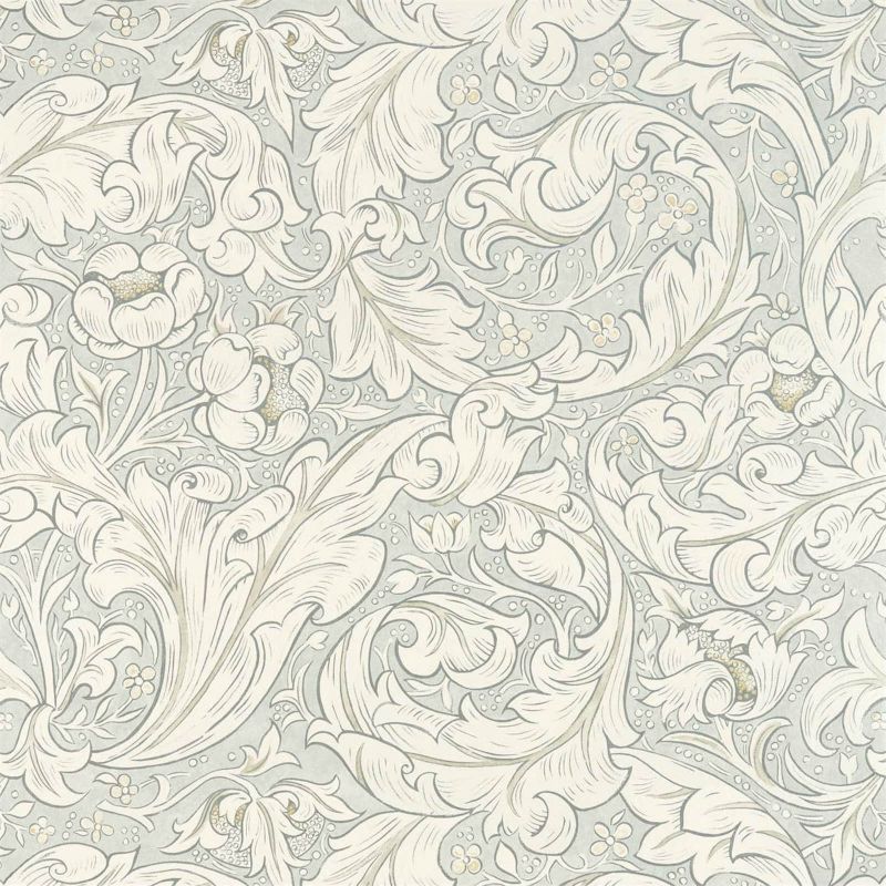 Pure Bachelors Button Wallpaper Grey Blue  | William Morris