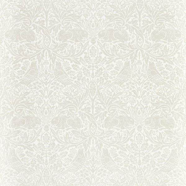 Pure Brer Rabbit Clover White Wallcovering | William Morris