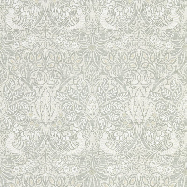 Pure Dove & Rose Wallpaper Blue Grey | William Morris