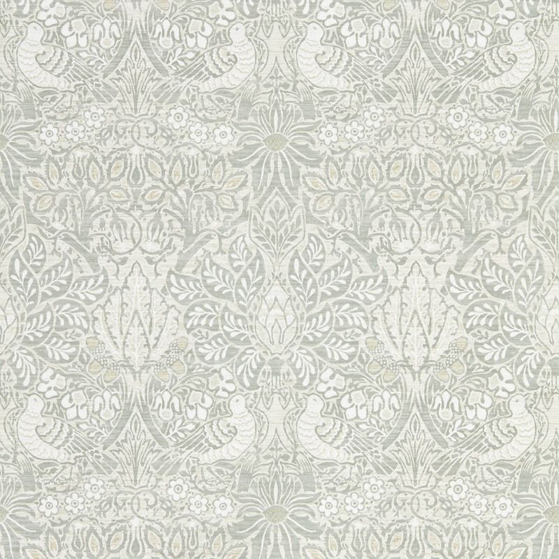 Pure Dove & Rose Wallpaper Blue Grey | William Morris