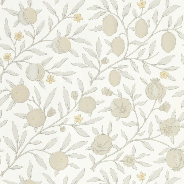 Pure Fruit Grey Hornedpoppy Wallcovering | William Morris