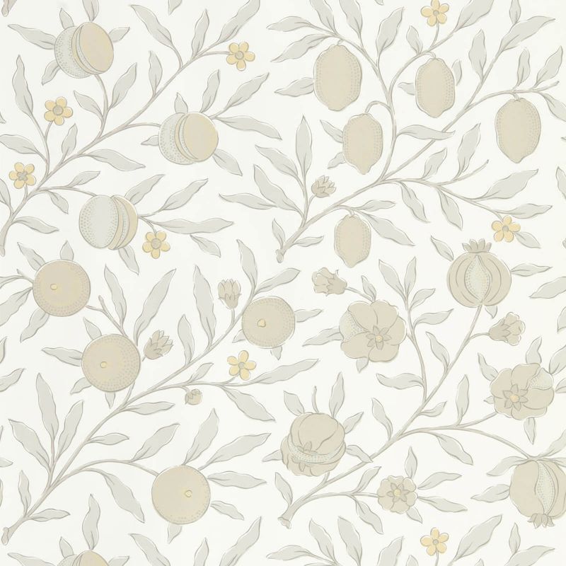 Pure Fruit Wallpaper Grey Hornedpoppy | William Morris