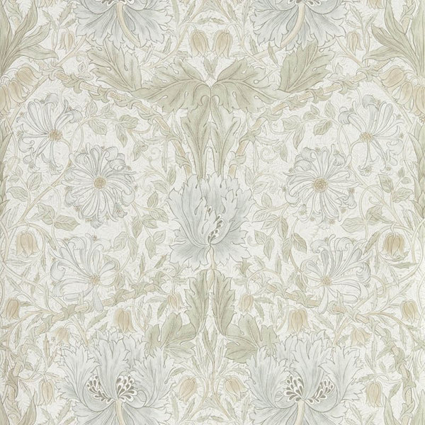 Pure Honeysuckle & Tulip Linen Wallcovering | William Morris