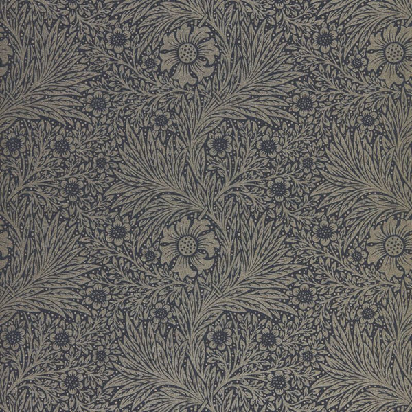 Pure Marigold Ink Black Wallcovering | William Morris