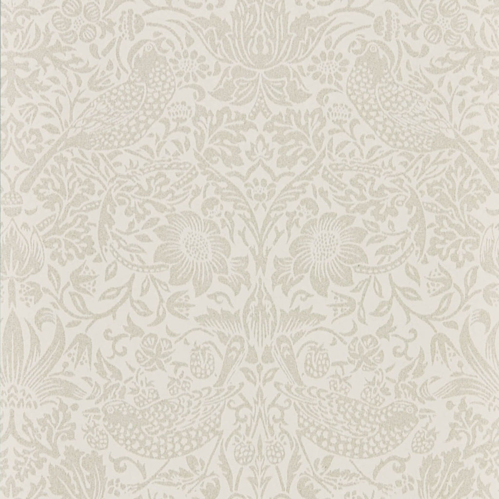 Pure Strawberry Thief Wallpaper Cream Ecru | William Morris