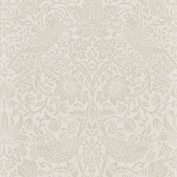 Pure Strawberry Thief Wallpaper Cream Ecru | William Morris
