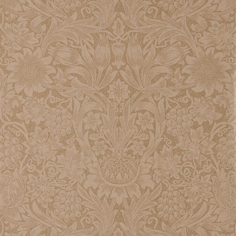 Pure Sunflower Wallpaper Russet Copper | William Morris
