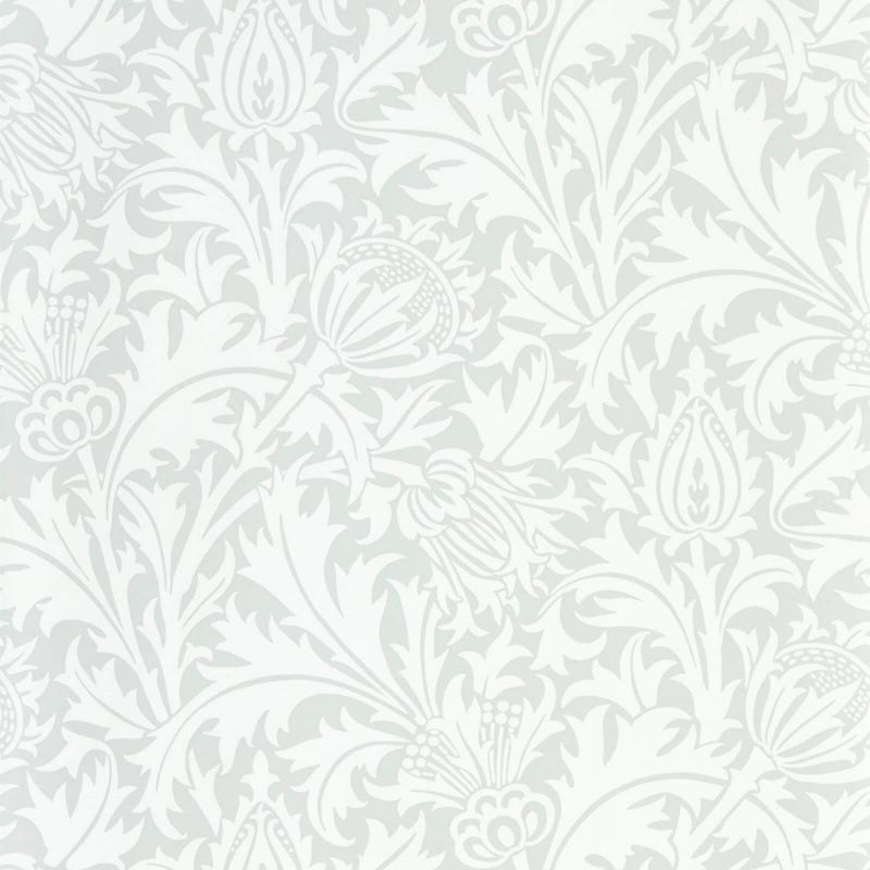 Pure Thistle Wallpaper Blue Grey | William Morris