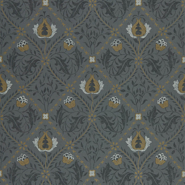Pure Trellis Black Ink | Morris & Co.