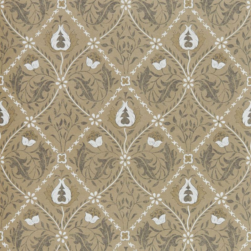 Pure Trellis Wallpaper Gold  | William Morris