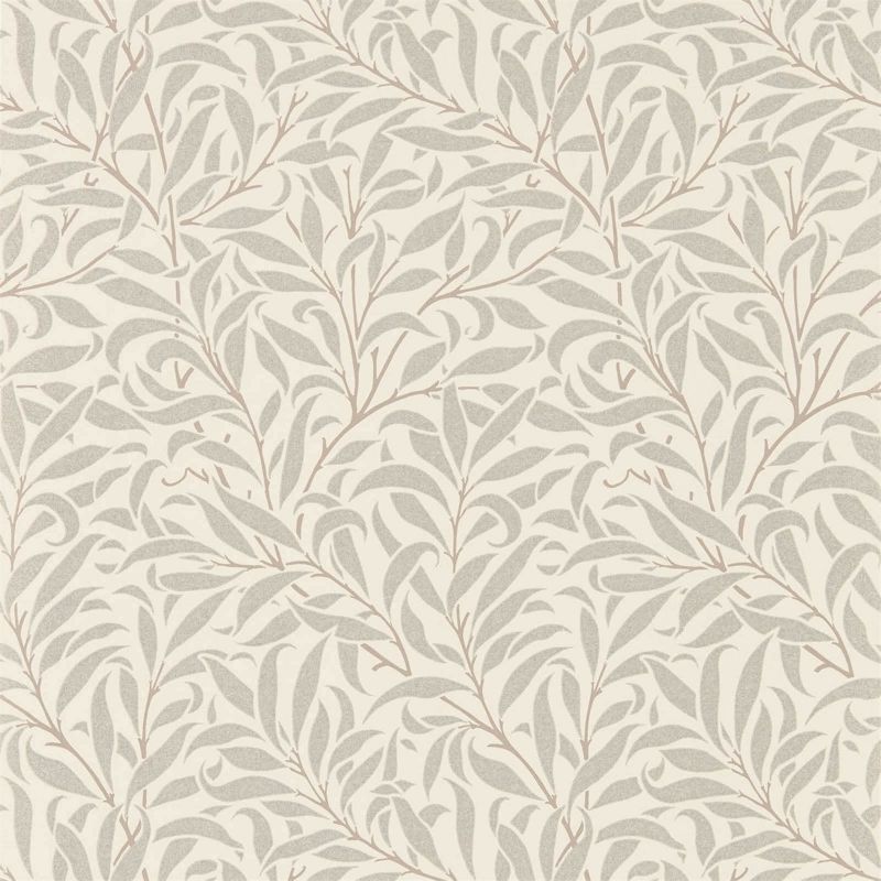 Pure Willow Boughs Wallpaper Silver Ecru | William Morris